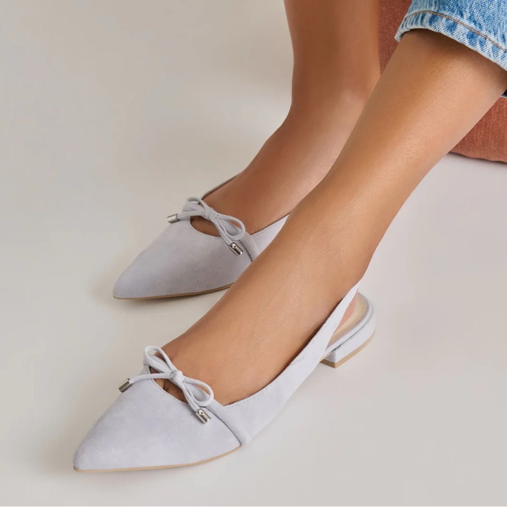 Dolce Vita Payge Flats Dusty Blue Suede at Anthropologie - Picture 10 of 12